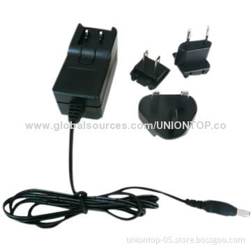 Wall Plug, 100 to 240V AC/12V, 1000mA power supply, UL approval